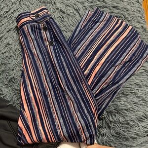 Robert Louis Navy and Pink Striped Pants